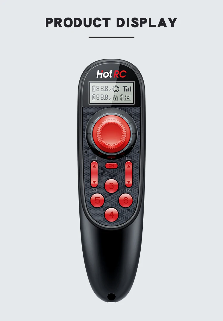 HOTRC DS-600 DS600 6-Kanal 2,4GHz Funksystem-Sender mit F-06A 1-6 Kanal Empfänger für RC-Boot Fernsteuerungssystem – Detail 14