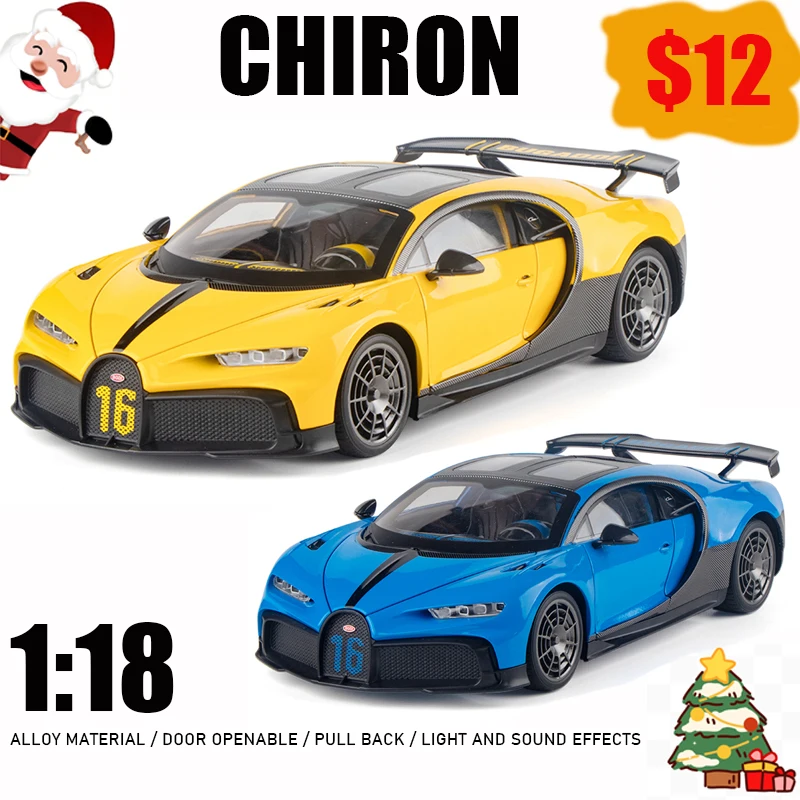 1:18 Chiron Racing Simulation G-class Alloy Car Model Diecasts Metal Off-road Vehicles Jeeps G63 Sound light Collection Kids Toy