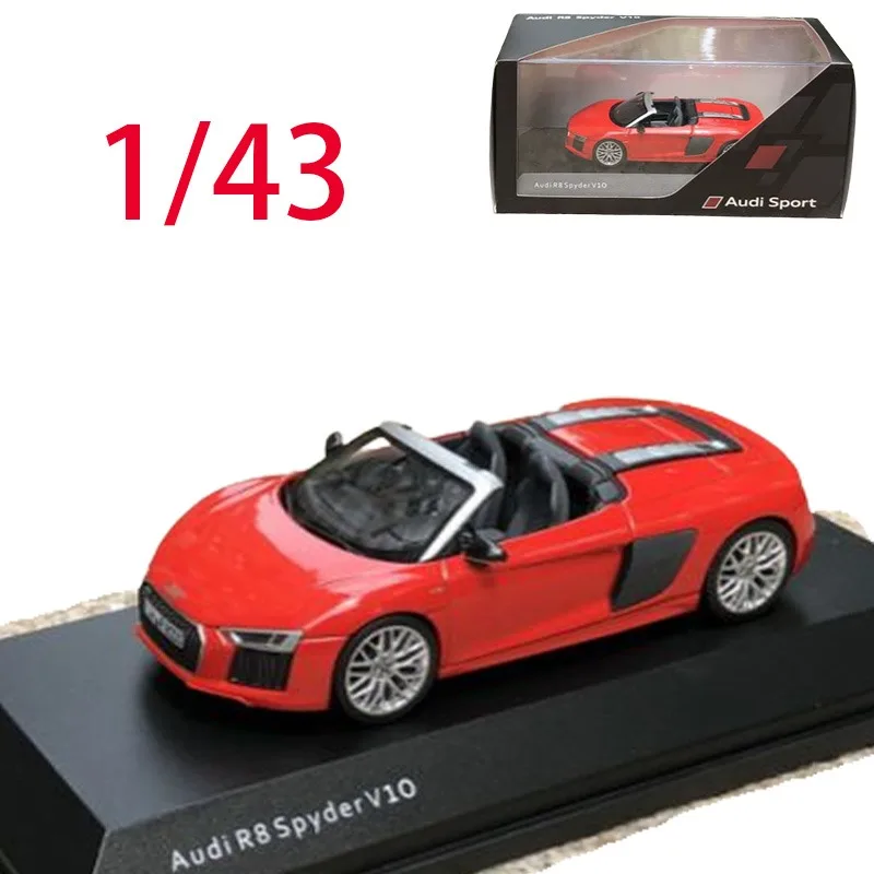

Diecast 1/43 Scale Audi Alloy Car Model Audi R8 Spyder V10 Play Vehicles Toys for Boys Original Box Convertible Collection
