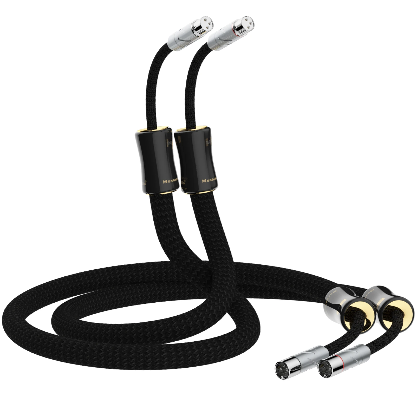 

Сбалансированный соединительный кабель Monosaudio Eclipse 99.998% из чистого серебра XLR с родиевым покрытием XM700R/XF700R XLR