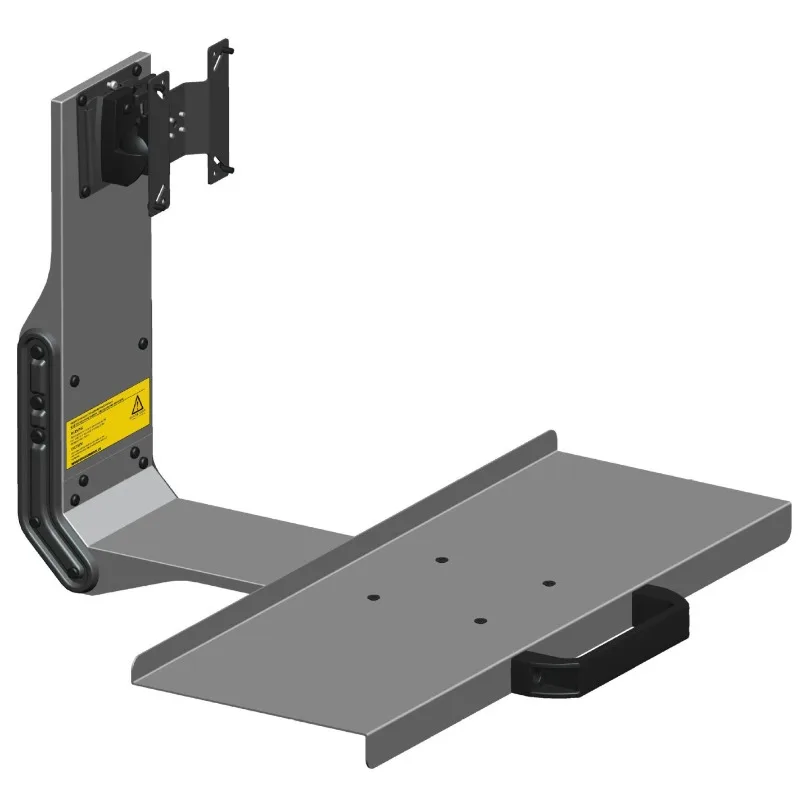Y-E2 Industrial, Medical, Equipment Machinery, Bracket Conference Keyboard Mouse Tray Holder Handle Silver/Black