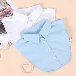 Women's Cotton Fake Collar Simple Half Shirt Style Fake Collar Versatile and Convenient Detachable Collar Shirt Accessories