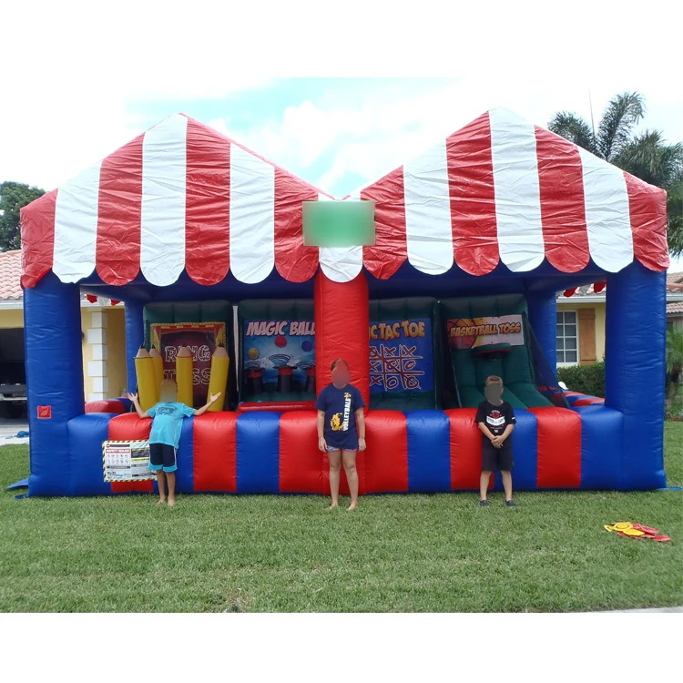 4 in 1 Factory Inflatable Carnival Games Booth for Sale