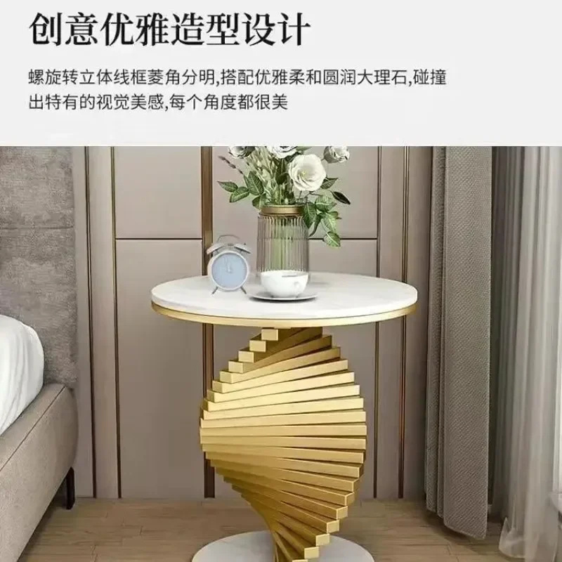 

Стильный светильник, роскошный мраморный столик, диван для гостиной, угловой диван, креативный балкон, маленькая интернет-прикроватная тумбочка знаменитостей, круглая