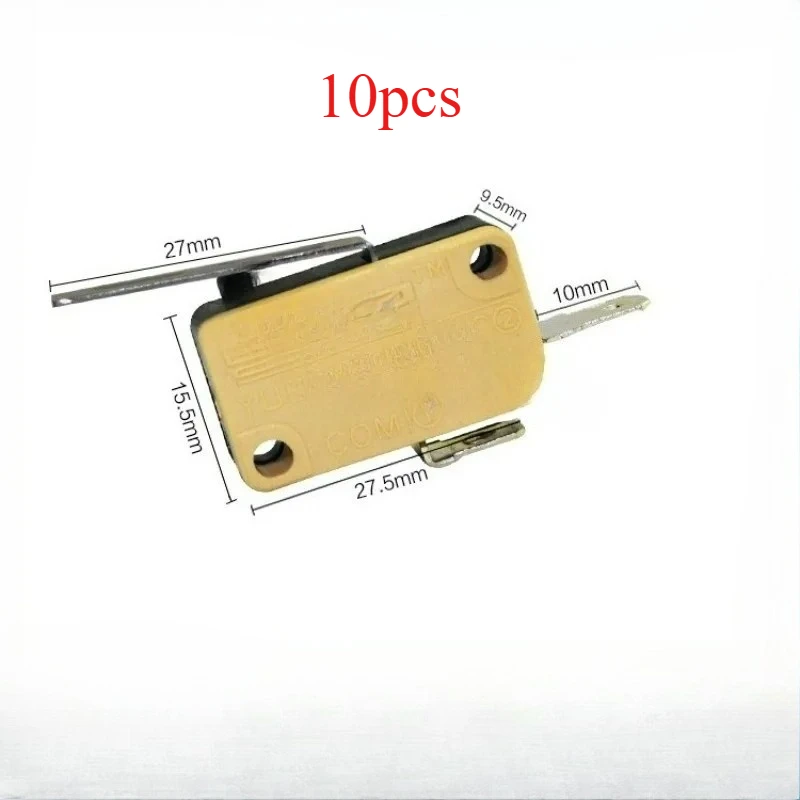 10pcs 2 Pin Iron Micro Switch for Moonlight Treasure Arcade Game Joystick Manufacturer Coin Operated Games
