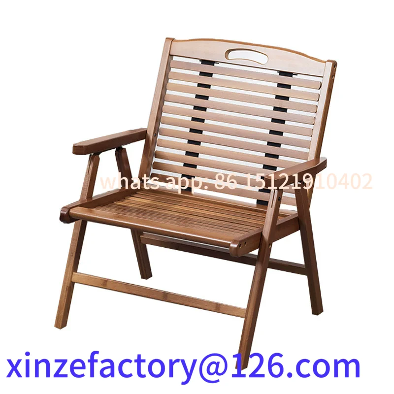 

Customizable Outdoor Portable Folding Camping Chair Bamboo Summer Leisure Picnic Chair Home Balcony Back Nap Lounge Chair