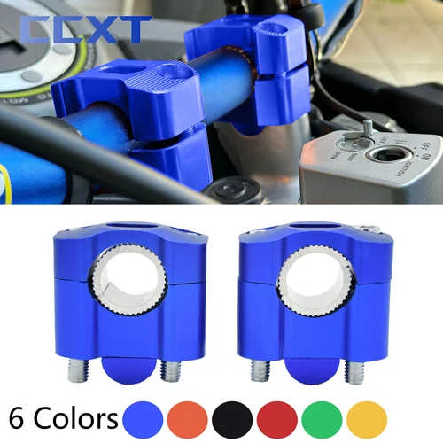 Abrazaderas de barra CNC para motocicleta, adaptador de elevadores de manillar para Motocross, ATV, Dirt Bike, Honda, Yamaha, Kawasaki, KTM, Suzuki, 22mm y 28mm