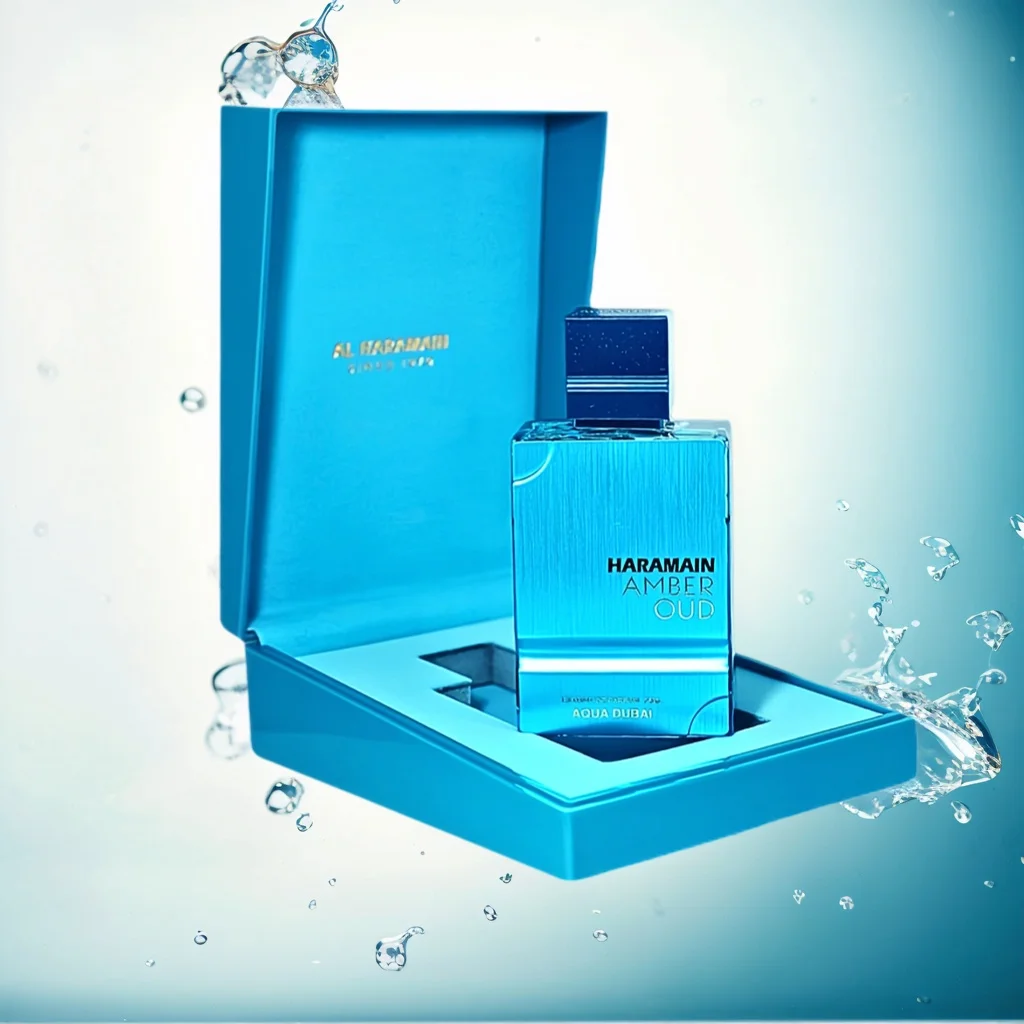 Al Haramain Amber Oud Aqua Eau de Parfum | 60 مل رائحة عطرية مائية طازجة | عطر عربي للجنسين مع ملاحظات البحرية وودي، #2