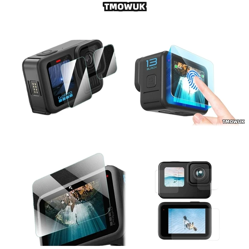 

For GoPro Hero 13 9H HD Scratch Resistant Tempered Glass Protector Screen & Lens Full Cover Shatterproof & Case Friendly –