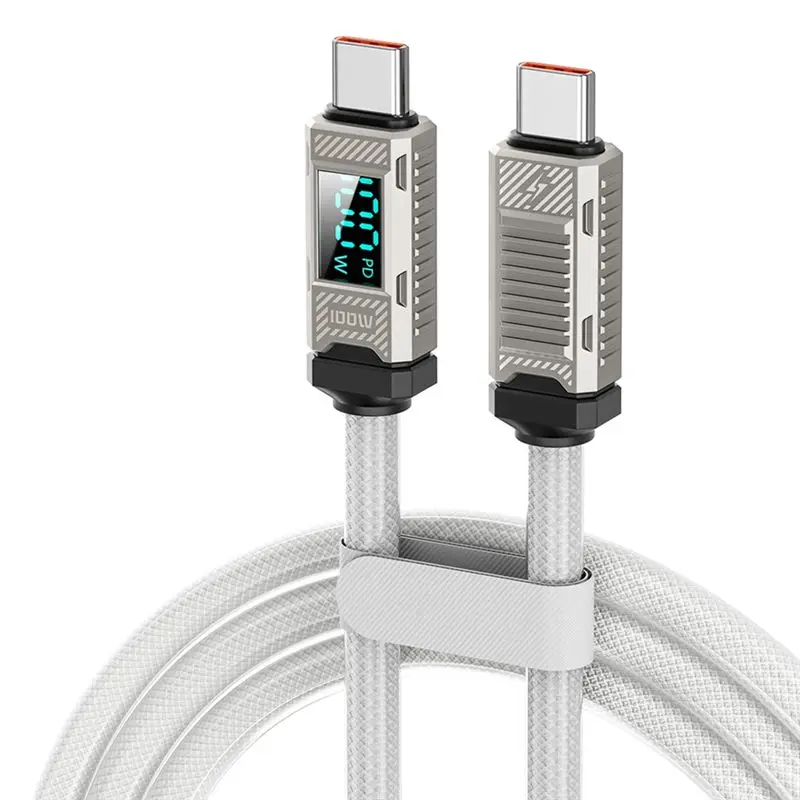 Ingenious-USB C Totype C Cable C-C 100W 1M Fast Charging Data Cable Fast Charging Data Cable White