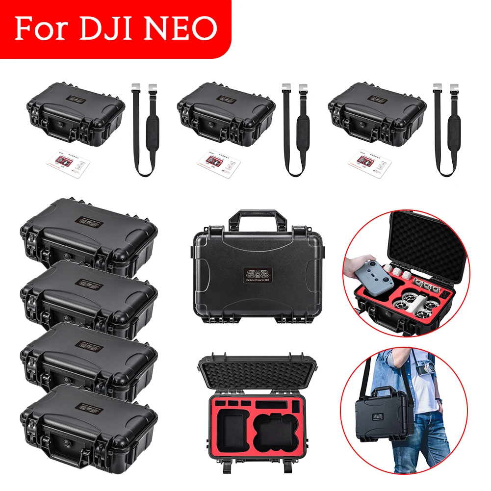 Portable Storage Case Explosion-proof Hard Shell Box Waterproof Safety Handbag with Shoulder Strap for DJI Neo Drone Accessories