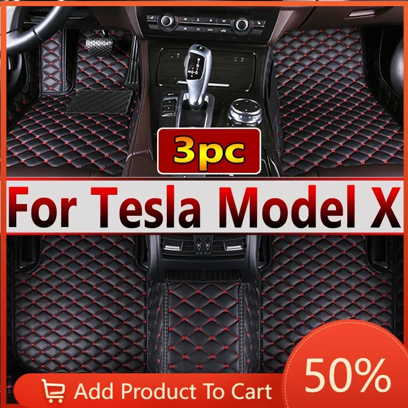 

Автомобильные коврики, напольные для Tesla Model X 2016 ~ 2022, 6 мест, защита от грязи, для Tesla Model X, аксессуары 2022, автомобильные аксессуары