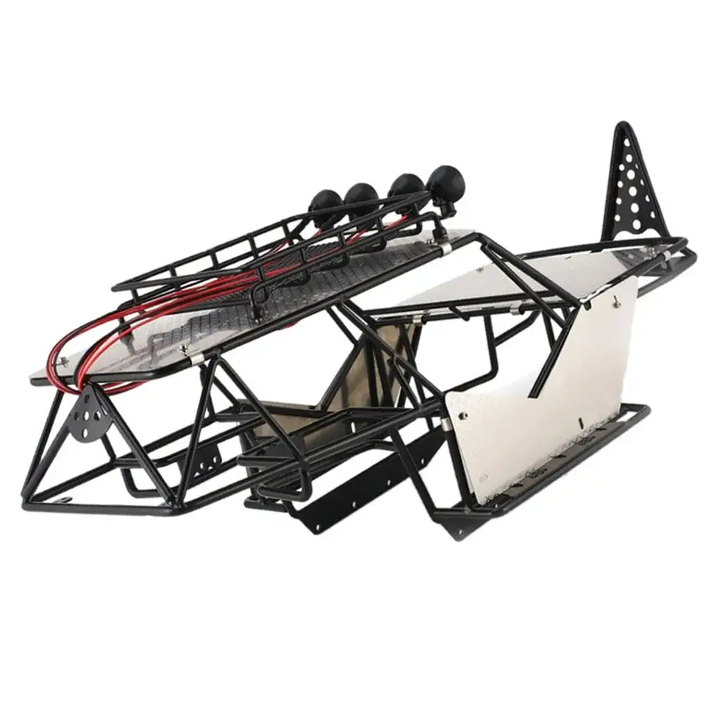 Roll Cage Frame Metal Kit for 1 10 Scale RC Crawler Axial Style Tube Chassis Body Upgrade for Rock Trails