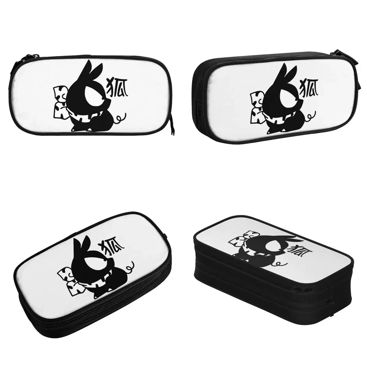 P-Chan Pig Kanji Ranma Pencil Case Anime Manga Pen Bag Girl Boy Large Storage Students School Gifts Pencilcases