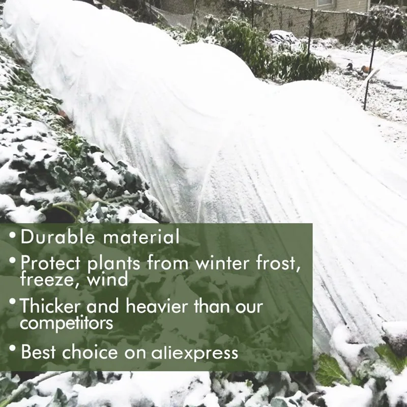 30gsm Plant Anti-freeze Protective Cover Vegetables Pest Control Cloth Seedling Frost Protection Supplies Outdoor Potted Blanket