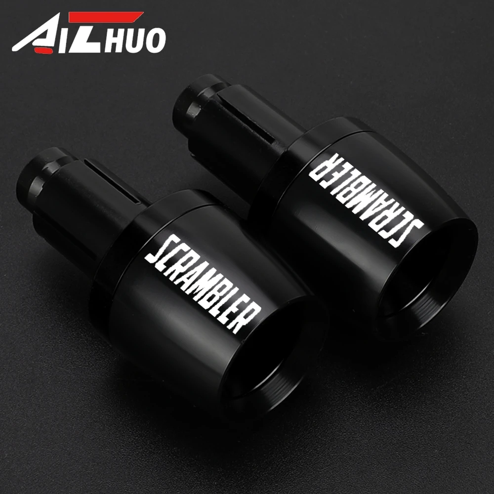 

For DUCATI SCRAMBLER 2015-2026 Scrambler 7/8'' 22MM Motorcycles Handlebar Grips Bar Ends Cap Counterweight Plugs Slide