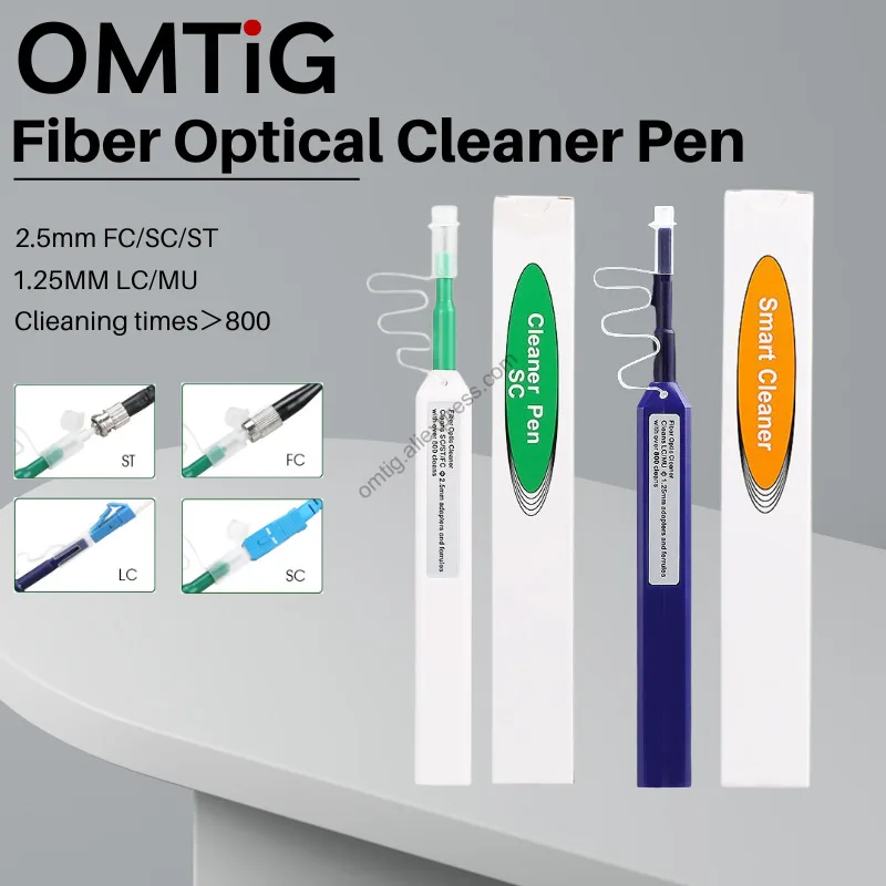 

FTTH One-Click Cleaner Optical Fiber Cleaner Pen Cleans 2.5mm SC FC ST and 1.25mm LC MU Connector Over 800 Times