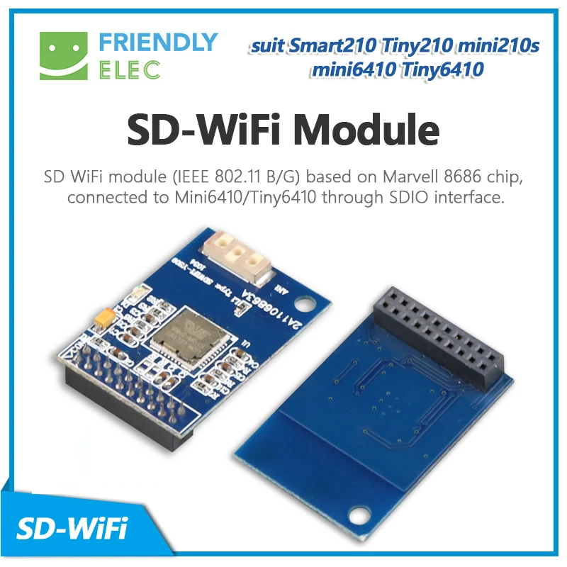 

SD-WiFi Module support Smart210 Tiny210 mini210s mini6410 Tiny6410