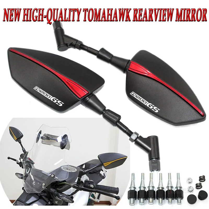 

For BMW R1200GS Motorcycle Accessories, PremiumRearviewMirrors, side Mirrors,Tomahawk RearviewMirrors, universalRearview Mirrors