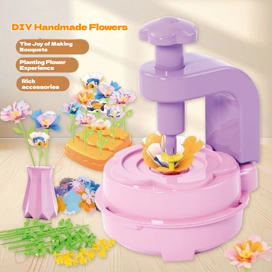 Zestaw do samodzielnego wykonania ręcznie robionych zabawek dla dzieci, interaktywny zestaw do samodzielnego układania kwiatów dla rodziców i dzieci.