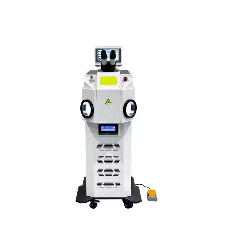 New 200W Jewelry Laser Welding Machines With Microscope and CCD Monitor for Gold Silver Necklace Ring Bracelet Precision Welded