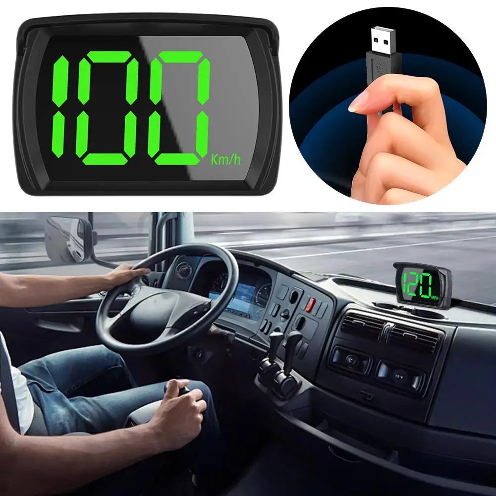 Car Speed Display High-definition Universal Head Up Satellite Display Auto Display Speedometer Tool Head-Up ﻿Car Driver Saf W2F0