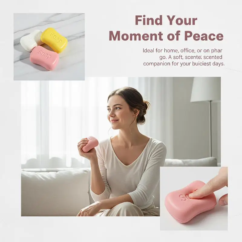 1/2/5Pcs Crunchy Squeeze Ball Round Blocks Filled ASMR Anti Stress Toys Soap Stress Ball Fidget Toy For Adults