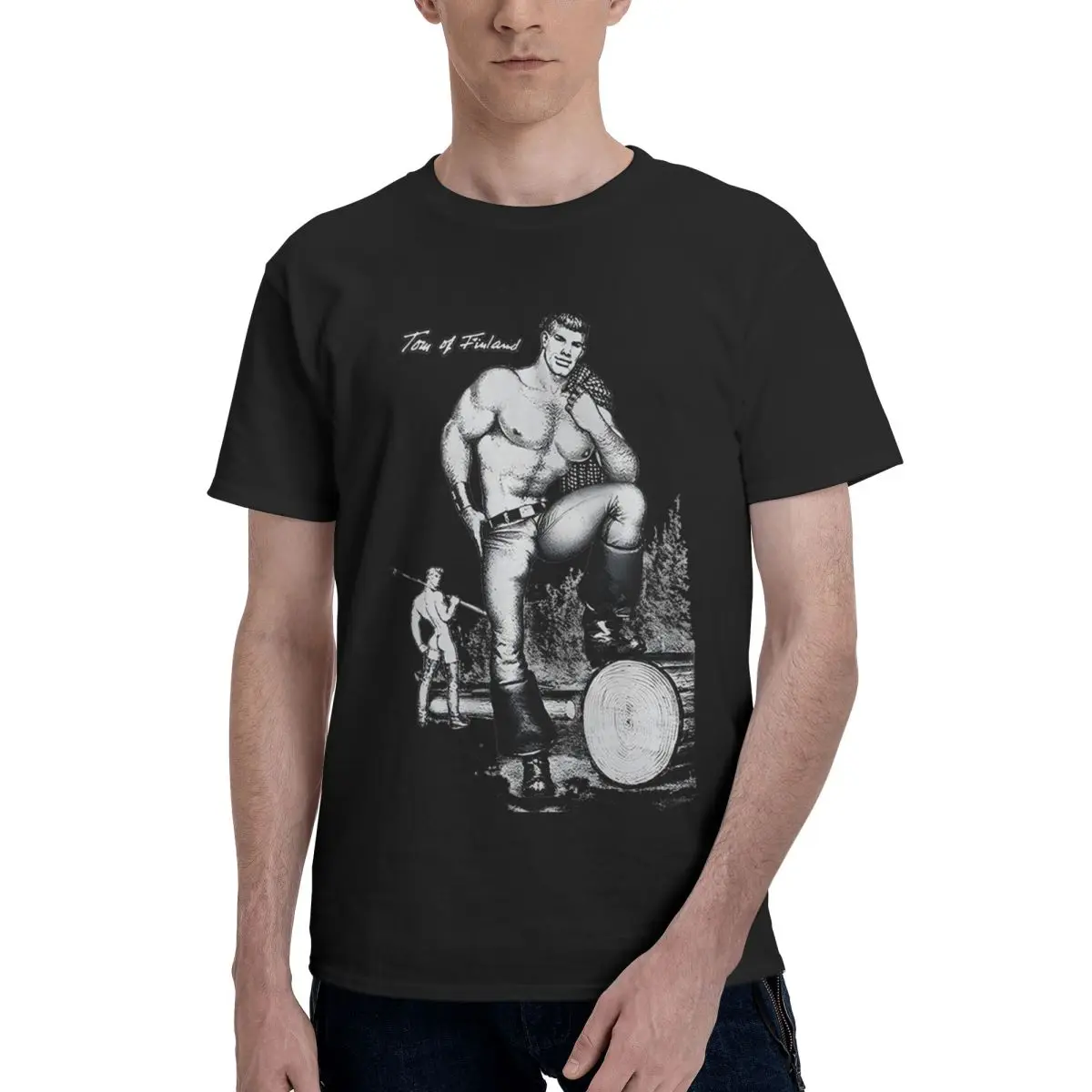 

Tom Of Finland Inspired Unisex 100% Cotton Casual Breathable Confortable T-Shirt Men's Clothing Deals Graphic Tee