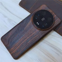 For Xiaomi 14 Ultra Walnut Cherry Wood Rosewood Bamboo Wooden Back Case Cover For Xiaomi 14 13 pro 13Ultra