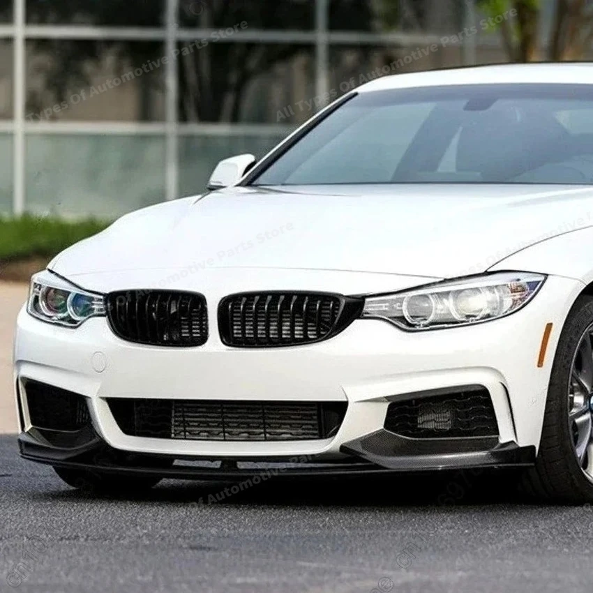المصد الأمامي سبويلر الشفة لسيارات BMW 4 Series F32 F33 F36 420i 430i 420d M440i 2013-2019 MP نمط الجبهة تنورة مجلس شفرة الجسم أطقم