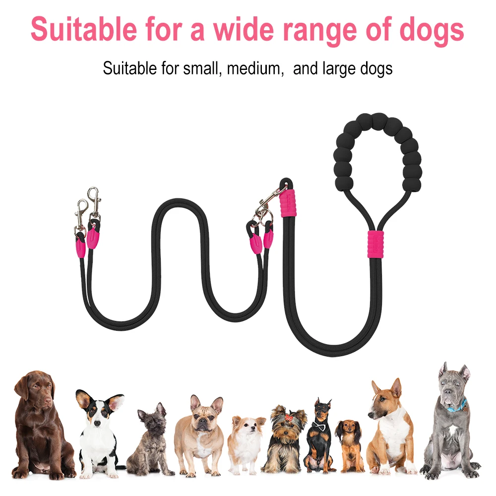 Strong Dog Leash Pet Reflective Nylon Tow Rope Non Slip Foam Handle Leash For Big Small Medium Dog Leash Outdoors Pet Supplies