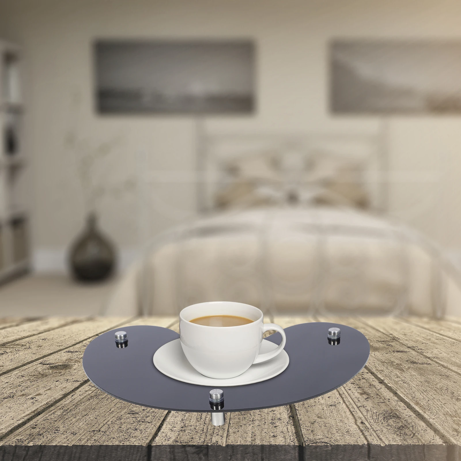 

Moon Shape Acrylic Vanity Tray Storage Display Organizer For Jewelry Keys Bedroom Bathroom Trinket Holder