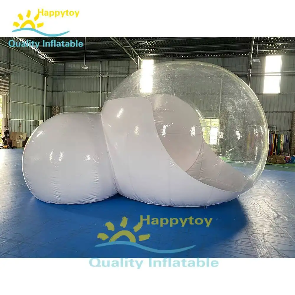 Nadmuchiwany pokój hotelowy z PVC, przezroczysty nadmuchiwany namiot typu bubble lodge, nadmuchiwany przezroczysty bąbel do hotelu