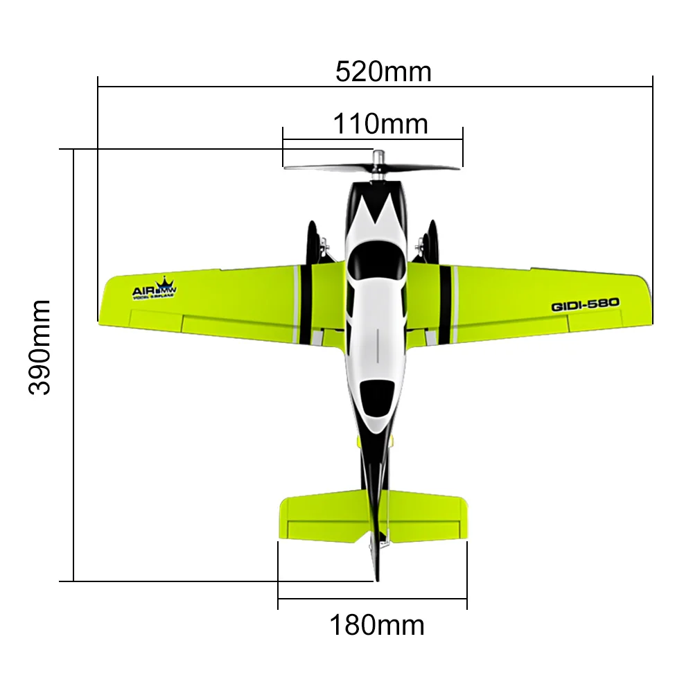 9IMOD RC Plane 580(SR22) Brushless 4CH Airplane EPP Automatic Balancing 30Min Flight Time 1000mAh Remote Control Gliding Aircraf