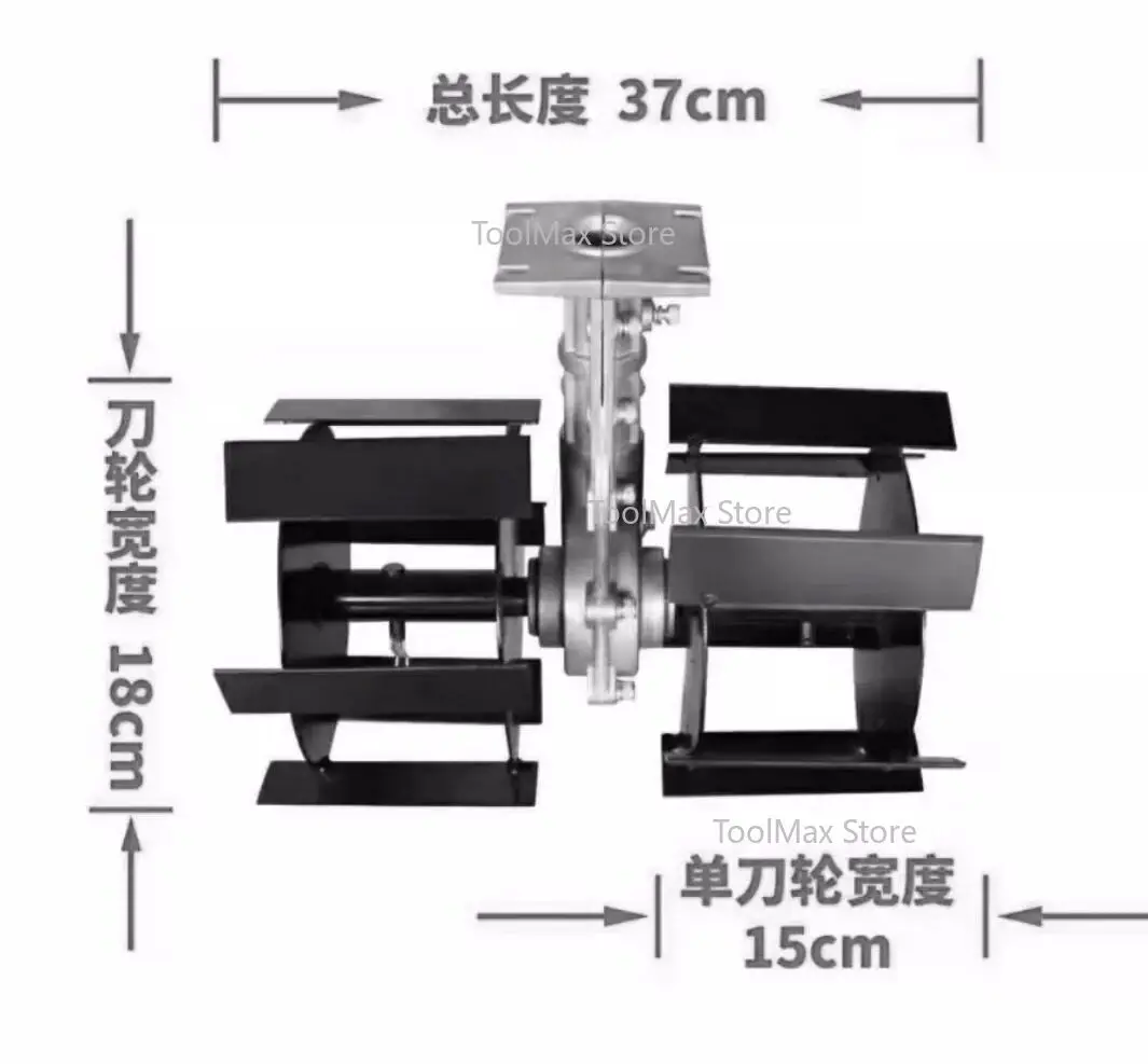 مجموعة عجلة إزالة الأعشاب الضارة بسكين مستقيم، ملحقات جزازة العشب، عجلة إزالة الأعشاب الضارة متعددة الوظائف، حقيبة ظهر صغيرة لممزق التربة لإزالة الأعشاب الضارة