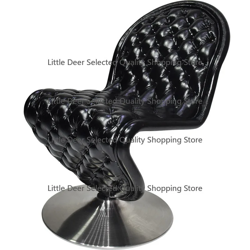 

Modern Single Designer Leather Chair Light High-End for Home or Hotel Minimalist Dining Room Use Home Furniture