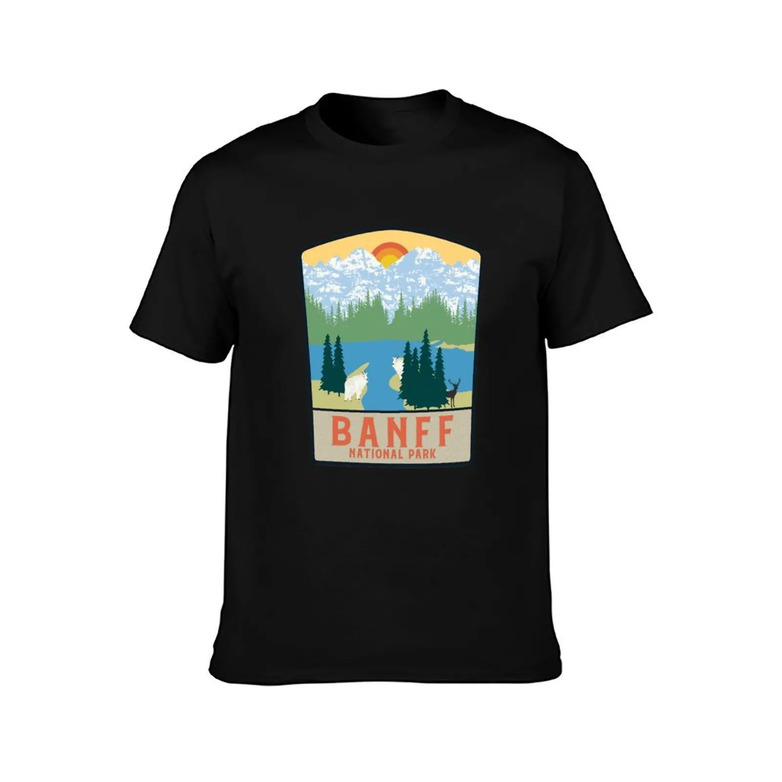Banff National Park Jasper T-Shirt Casual Streetwear Short Sleeve Tee T-Shirt
