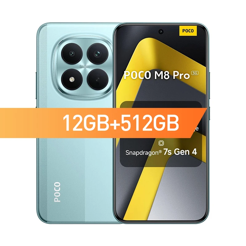 Mobile Phones POCO M8 Pro 5G Global Version Snapdragon 7s Gen 4