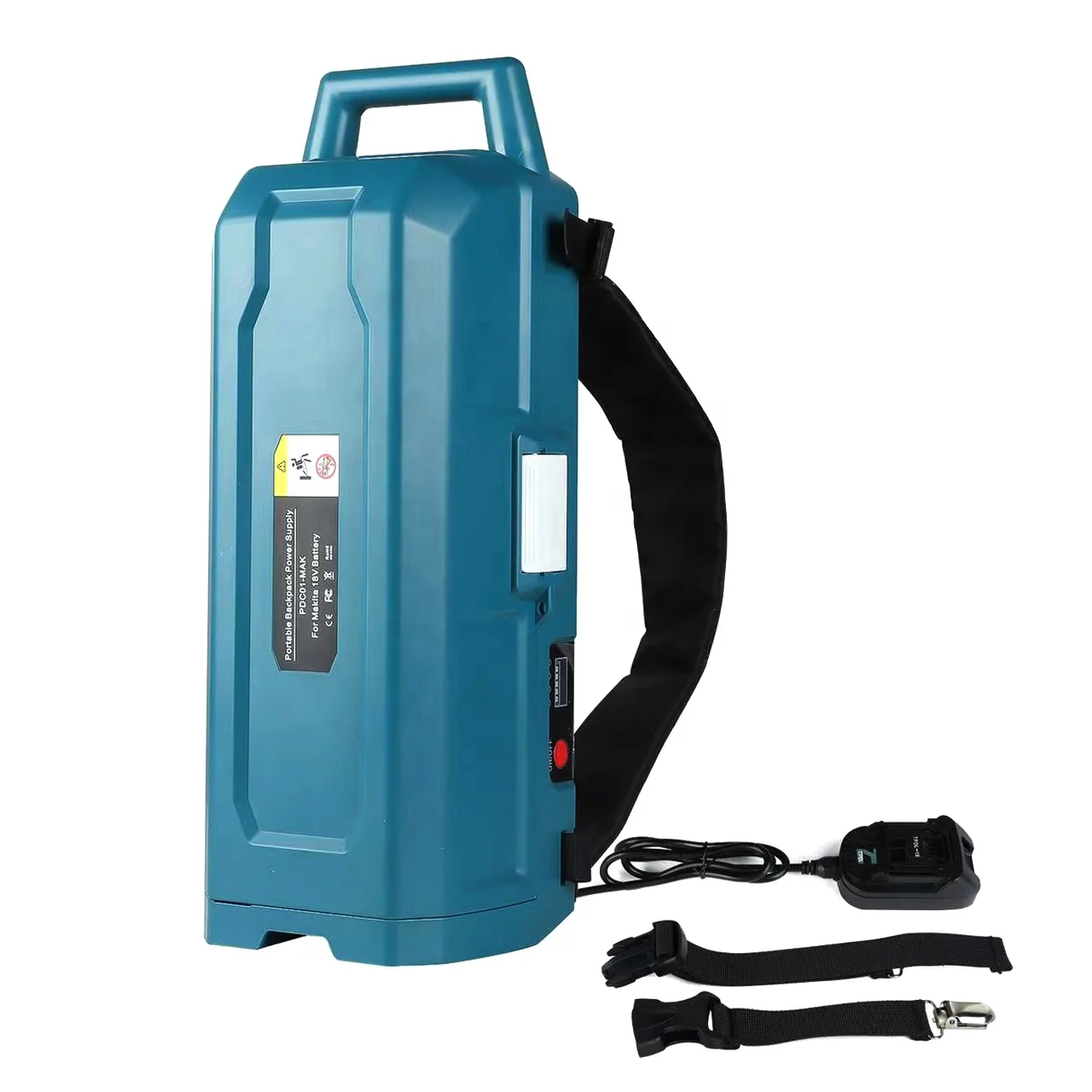 

Portable Li-ion Battery Backpack Power Supply Adapter for 14.4V-20V Garden Cordless Tools 4-in-1 Output Electr