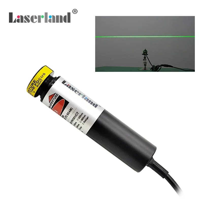 Imagem -03 - Módulo Laser de Linha Verde 520nm para Alinhamento de Corte de Serragem de Madeira de Pedra