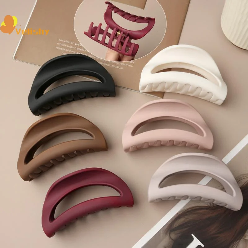 مشبك سمك القرش من السيليكون الناعم الآمن على شكل نصف دائرة مضاد للتصادمات لحماية مخلب الشعر في الجزء الخلفي من الرأس ومشبك شعر مضاد للسقوط #2