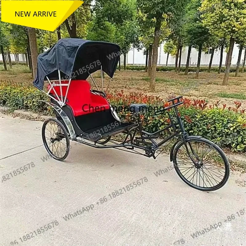 

M138 Featured old man power tricycles, rickshaws, antique retro human-powered bicycles