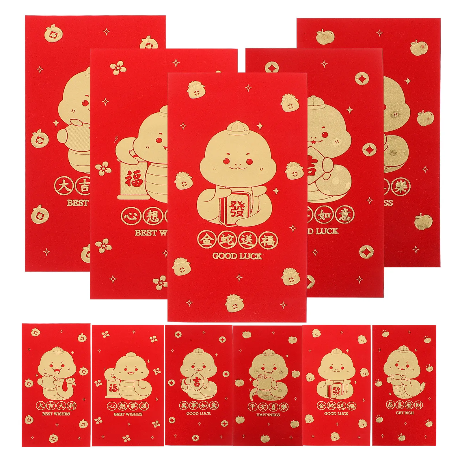 12Pcs Lunar New Year Red Envel - Wedding Envelopes ulasan dan harga