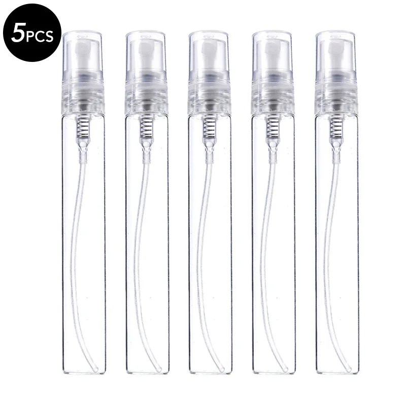 5/10 Stuks 3 Ml 5 Ml 10 Ml Clear Mini Parfum Glazen Fles Lege Cosmetica Fles Monster reageerbuis Dunne Glazen Flesjes