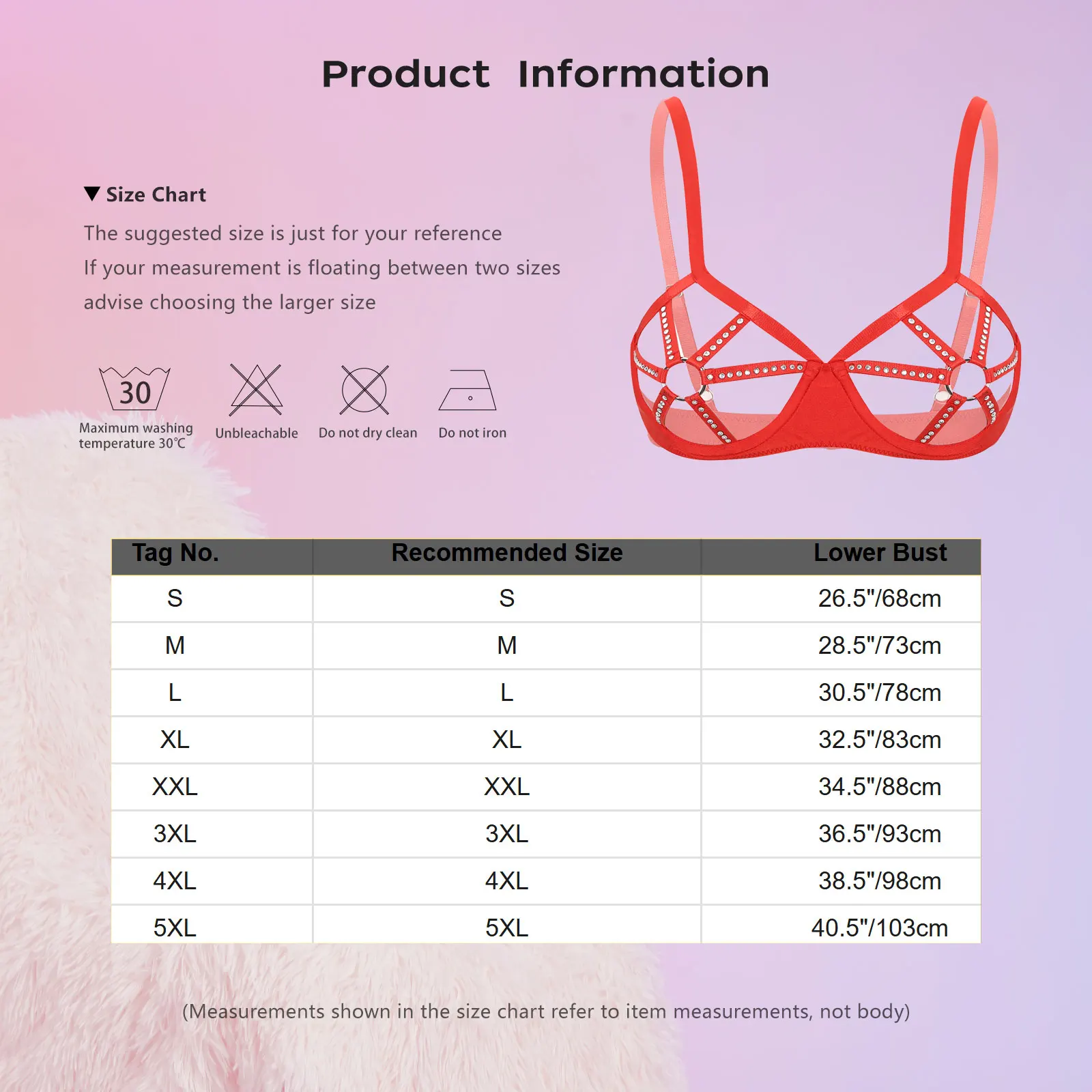 Womens See Through Bra Top Sexy Lingerie Rhinestones O-ring Cutout Cup Push Up Bras Underwire Exposed Brassiere Nightwear