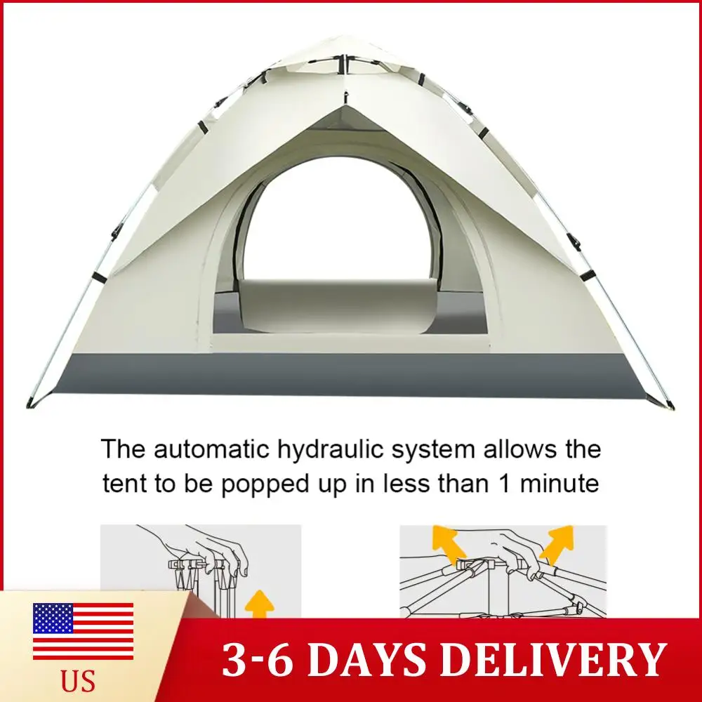 

Fully Automatic Sunshade Tent Lightweight Portable Tent Waterproof Quick Open Tent for Hiking Backpacking Camping