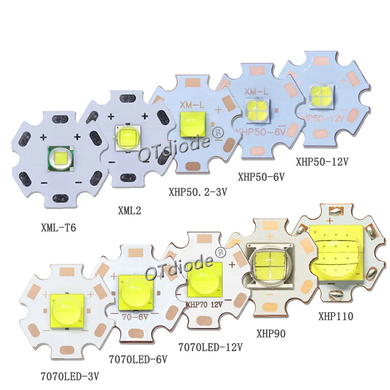 Koraliki LED 10W 18W 30W 36W 54W 72W światła DC3V/6V/24V XHP50/70 XHP90 XHP110 LED COB latarka światła samochodowe światło do nurkowania źródło