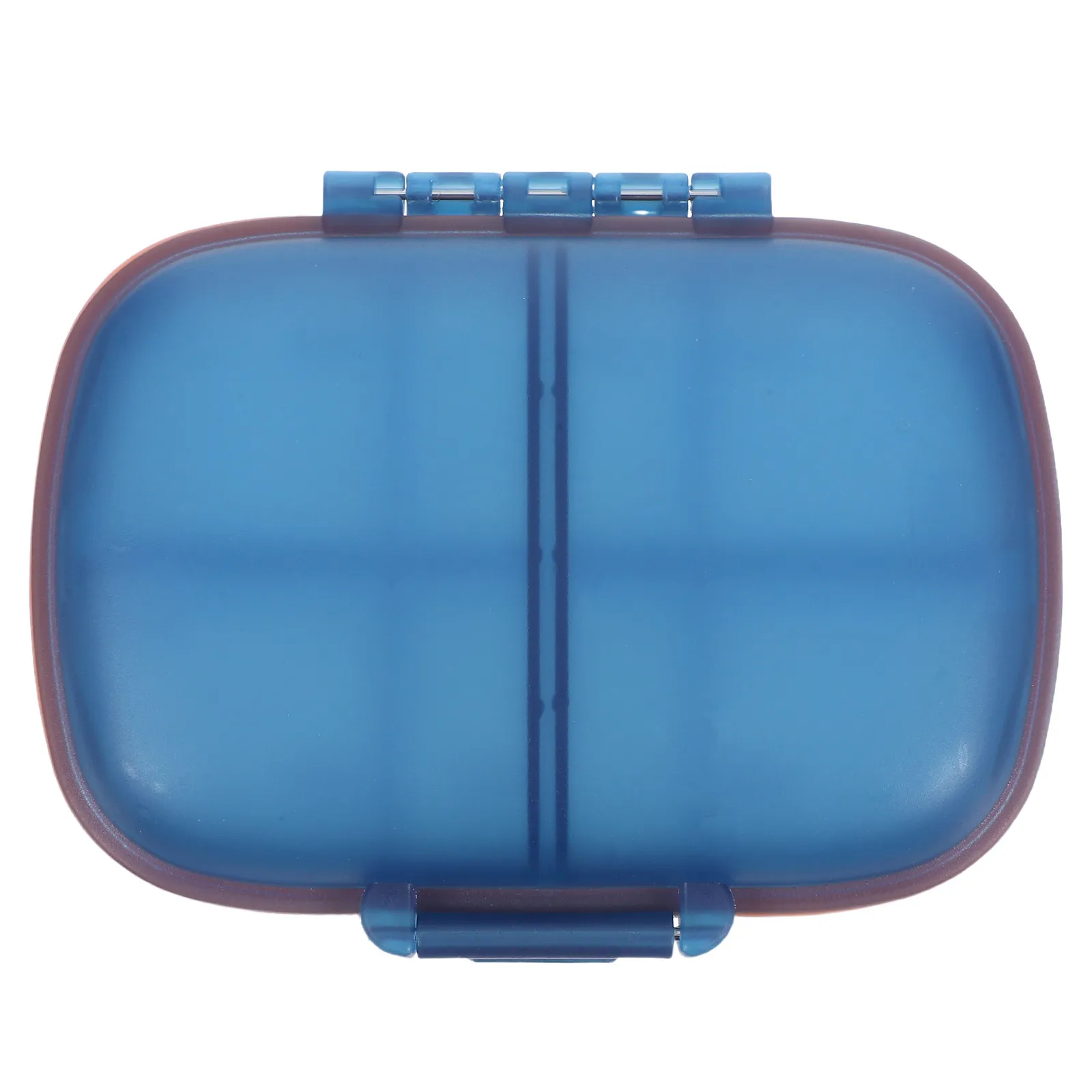 

Еженедельный органайзер для таблеток на 8 отделений, небесно-голубой, герметичный контейнер для лекарств, портативный дорожный держатель для таблеток на каждый день