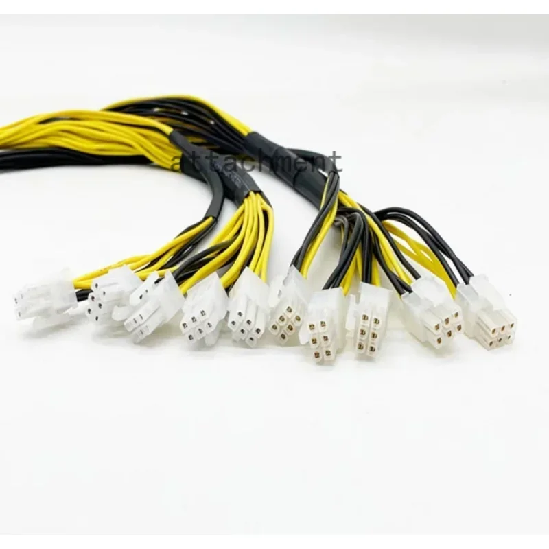 1/4 Pcs 6Pin PCIE Powers Connector 1200/1600W Output Wire For Bitmain Antminer APW3 / APW3  / APW3   / APW7 PSU L3 D3 1007 18AWG