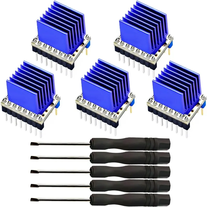 1-5Pcs TMC2208 V1.2 Stepper Driver Module with Heat Sink for 3D Printer Controller Mother Boards Ramps 1.4 MKS Gen Mega I3 Ender